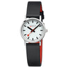 CLASSIC BLACK VEGAN WATCH, 36 MM