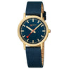 CLASSIC DEPP OCEAN BLUE GOLDEN WATCH, 36 MM