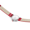 EVO2 RED VEGAN LEATHER WATCH, 26 MM