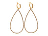 White Gold & Diamond Open Pear Earrings