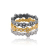 22K Yellow Gold "Dylan  Diamond Stackable Band