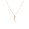 14K Rose Gold Crescent Necklace
