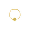 14K Yellow Gold Disk Chain Ring