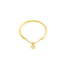 14K Yellow Gold Diamond Bezel-Set Sliding Wire Ring