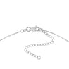 14K White Gold Square Bar Necklace