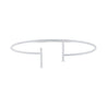 White Gold Open Diamond Pave Bar Bracelet