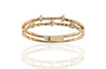 14K Yellow Gold Solo Double Band Diamond Ring